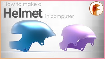 Fusion 360 | How to make a Helmet in computer | Helmet 3D Modeling | 헬멧 모델링
