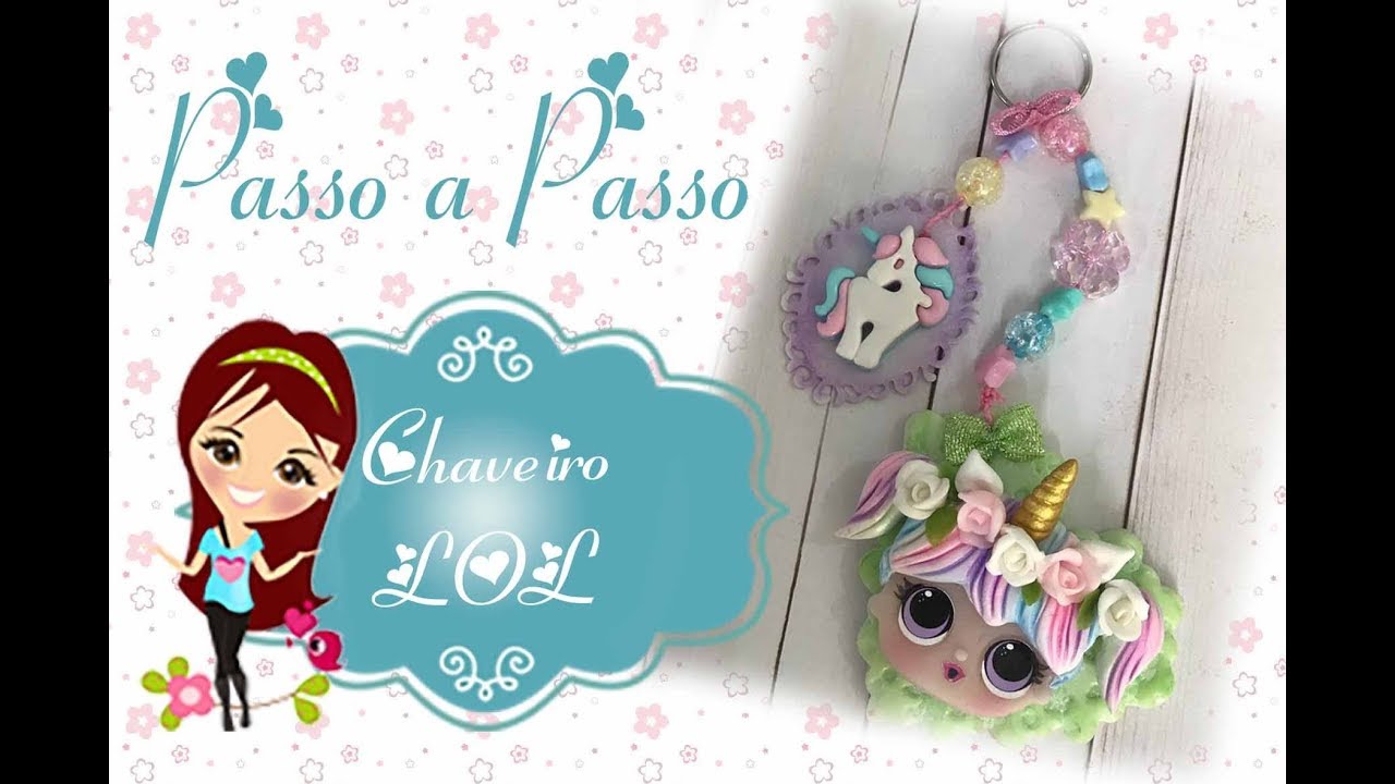 Chaveiro LOL de Biscuit - Passo a Passo com Bia Cravol - DIY