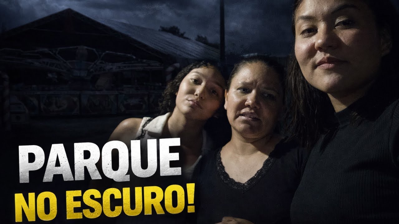 Parque de diversão sem energia! TUDO ESCURO😮