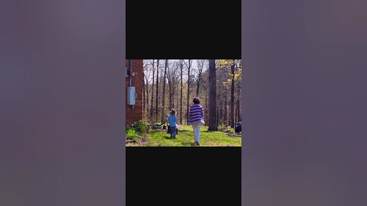 Easter egg hunt at grandma's