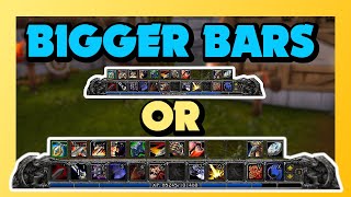 WOW how to make action bars bigger | WOW How to make your default UI bigger | No Addons Needed