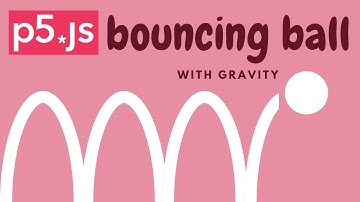 Coding a ball with gravity in p5.js!