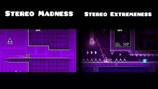 Stereo Madness vs Stereo Extremeness: Side-by-Side Comparison | Geometry Dash
Level names: Stereo Madness (robtop), Stereo Extremeness (ID: 85383554)
Creator: vortrox
Music: Stereo Madness by ForeverBound (default) Stereo Madness vs Stereo Extremeness: Side-by-Side Comparison | Geometry Dash