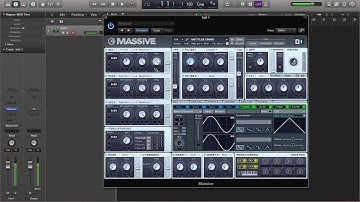 Oscillator, Filter, Amplifier, Envelope, and LFO in Massive (NI) Synth.