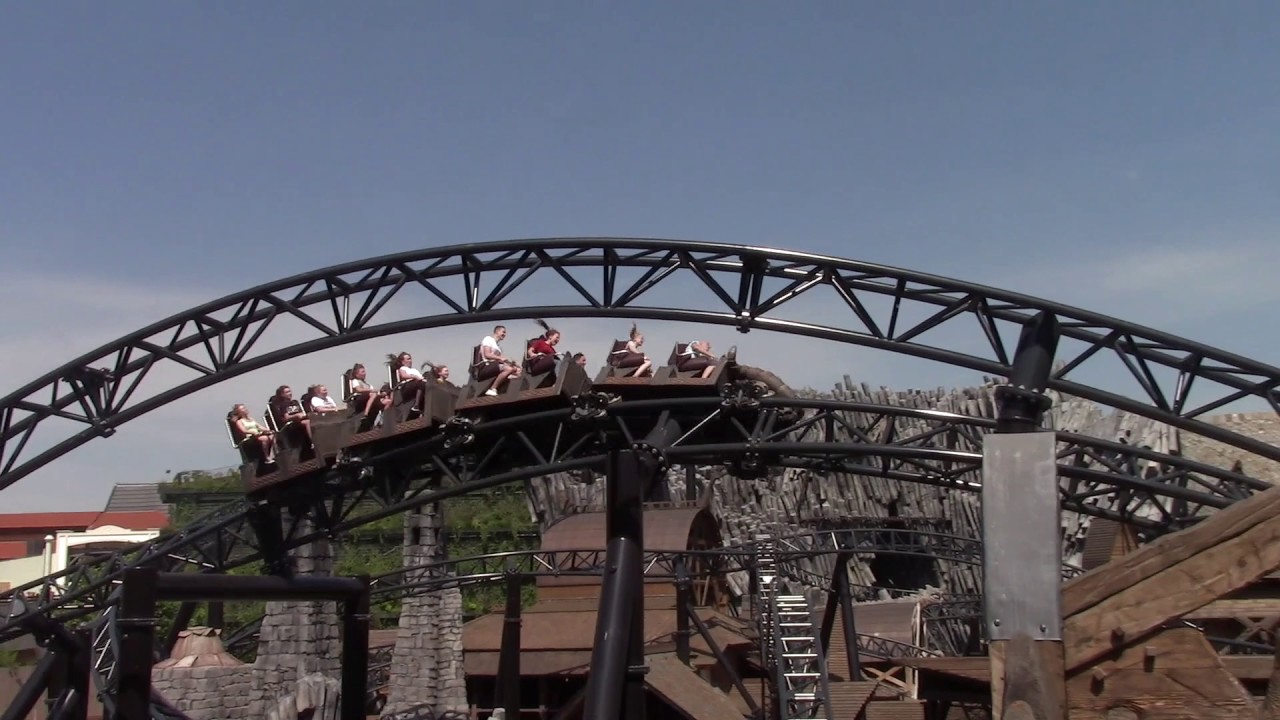 Taron off ride footage Phantasialand Intamin LSM Multi Launch Coaster ...