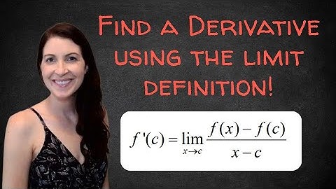 Find derivative using limit definition of derivative
