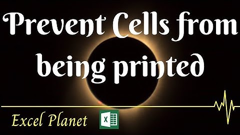 How to Prevent Cells from being printed in Excel | Print Settings | Tips and Tricks in Excel | easy
