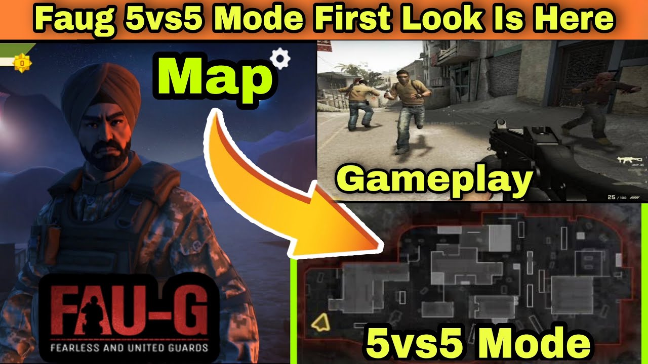Faug Faug Game 5vs5 Mode Gameplay Is Here | Faug Game TDM Mode | Faug ...