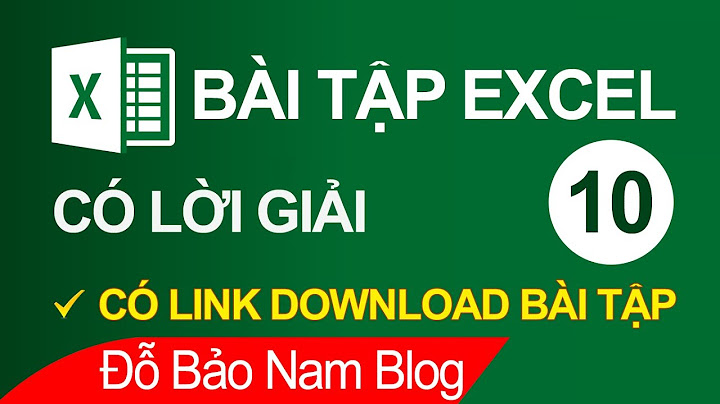 Bài tập excel có lời giải co ban năm 2024