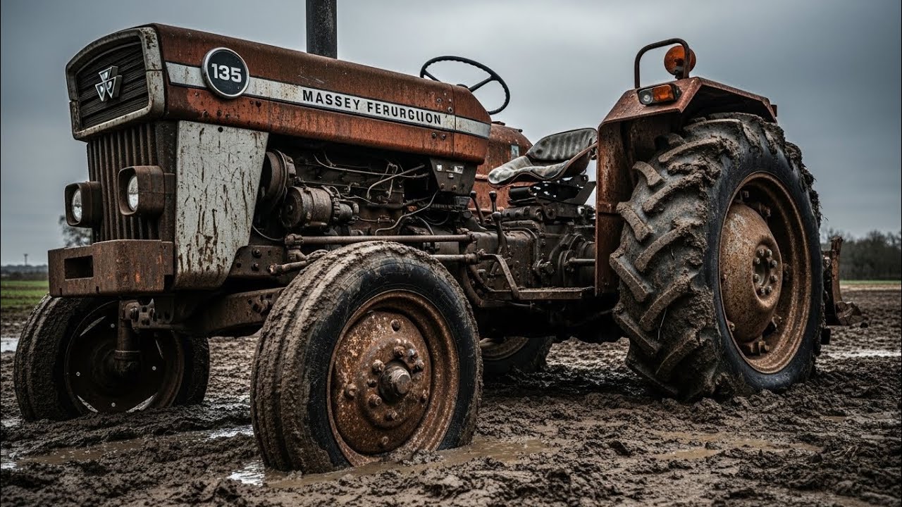 ASMR Tractor Restoration | Abandoned Massey Ferguson 135 Fully Rebuilt to Factory Condition