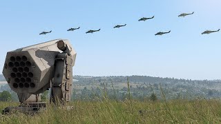 Unexpected! Ukraine's SAM MK2 Missile intercepts Massive Russian KA52 Attack Helicopters  ARMA