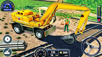 Train Track Construction City - Railroad Bridge Building Simulation - Android GamePlay