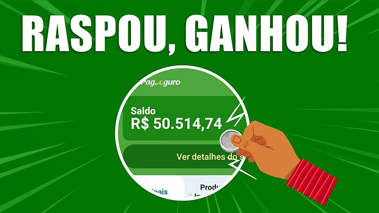 App que Paga no Cadastro Via Pix / Pagbank e Já Pode Sacar na Mesma Hora – Raspou, Ganhou!