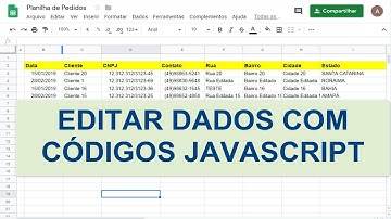 Planilhas Google - Macro de Script Editar Dados - Aula 23