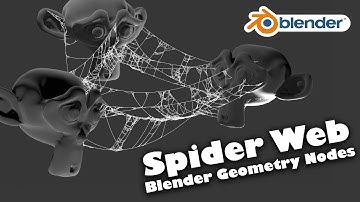 Spider Web with Blender Geometry Nodes