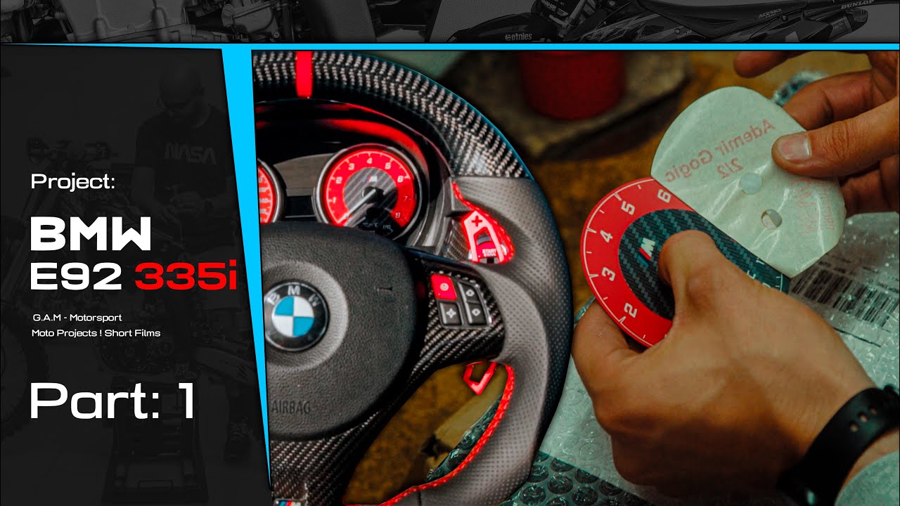 BMW E92 335i | Custom Steering Wheel | NRW - Paddle Shifters | Venoxy Gauge Faces
