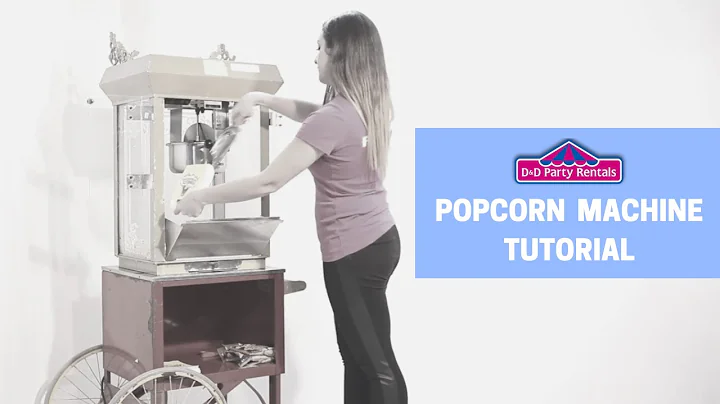 Popcorn Machine Tutorial | D&D Party Rentals