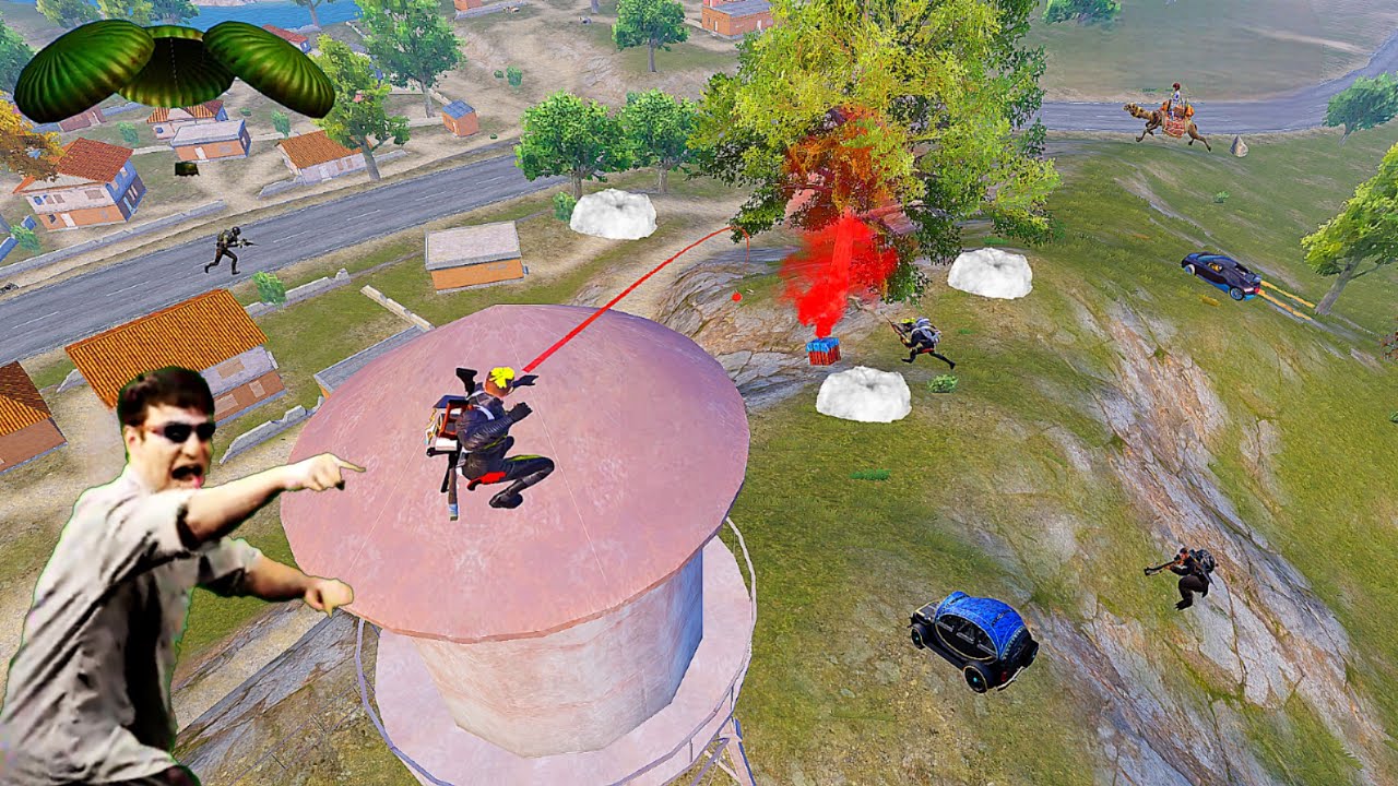 TOWER CAMPER 1000 IQ 😂 PUBG MOBILE FUNNY MOMENTS 🤣