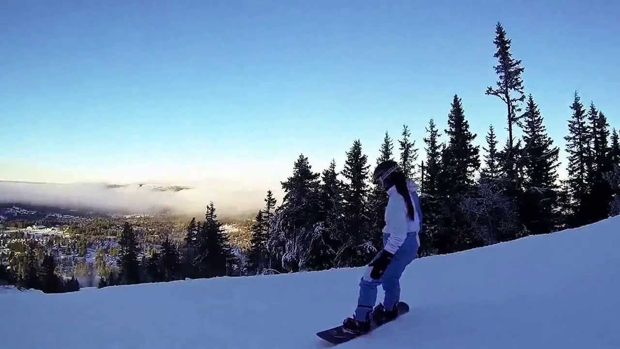 Girl Snowboarding in Sälen, Sweden 2013 YouTube