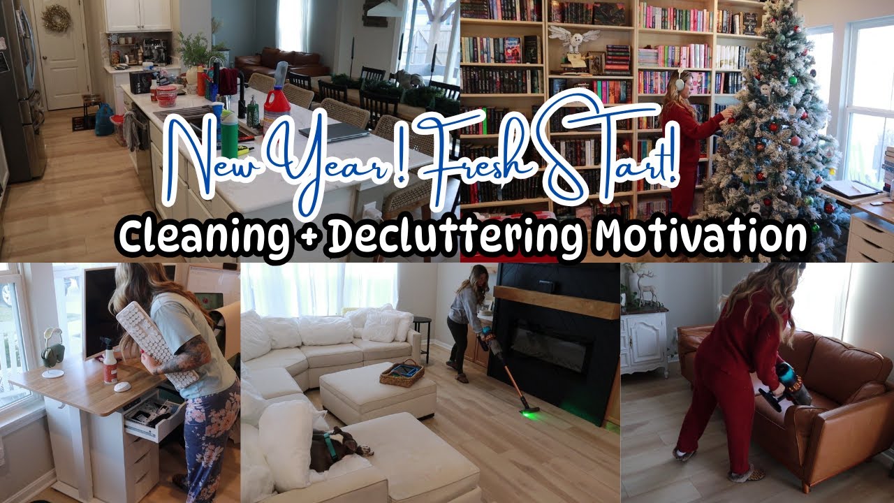 New Year Home Reset | Extreme Cleaning Motivation | Decluttering + Organizing | New Year Cleaning