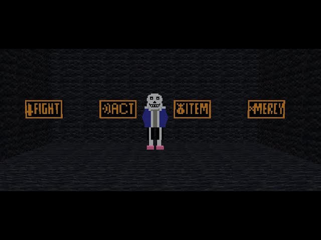 Undertale in Minecraft Sans boss Fight [ Minecraft ] 