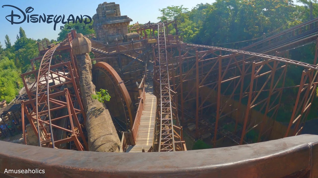 Indiana Jones and the Temple of Peril Rollercoaster 4k Onride POV | Disneyland Paris