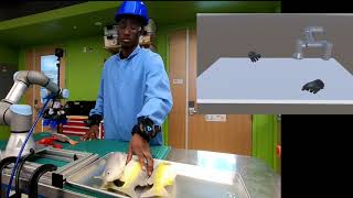 FISH: Demonstration of human-robot collaboration in VR-enabled workspaces.