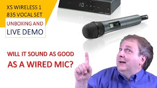 Sennheiser XSW 1-835 Unboxing and Demo Wireless Mic vs Wired mic