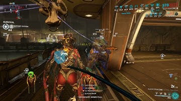 Chain Damage cap 2,1B on Survival SP, only Diriga & Verglas and Wisp without weapons | Warframe