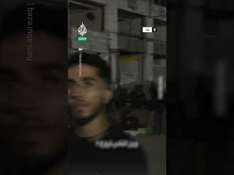 أهالي غزة يفترشون الشوارع في عتمة الليل لعدم وجود أماكن للنزوح