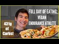 PRO RUNNER FULL DAY OF EATING: VEGAN ATHLETE DIET! (MACROS INCLUDED) Sage Canaday Plant Based