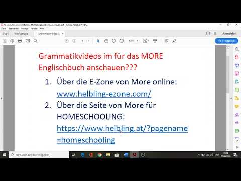 Grammarvideos vom Englischbuch zu Hause anschauen