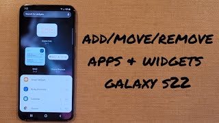 Add, Move, and delete Apps/Widgets on the Samsung Galaxy S22 screenshot 3