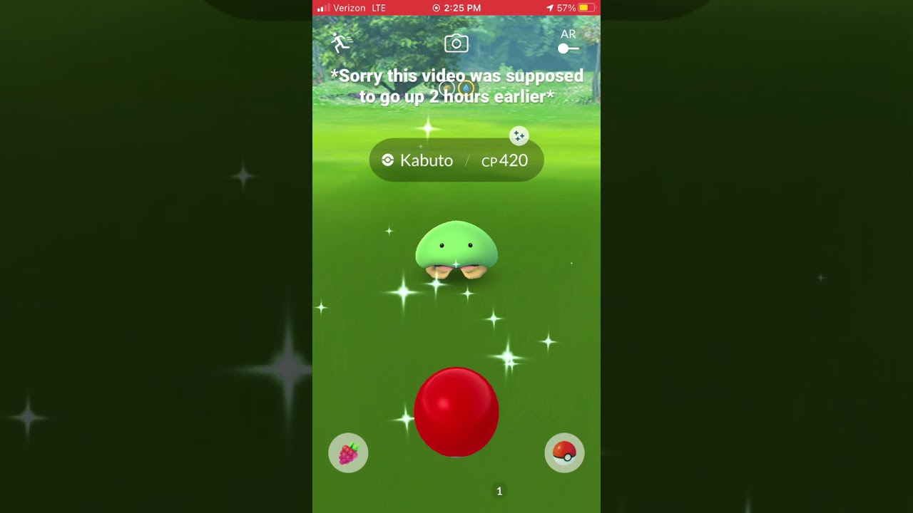 Catching Shiny Kabuto In Pokémon GO!