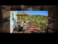 Custom Wood Deck with Aluminum Balusters and Split Staircase Custom Wood Deck with Aluminum Balusters and Split Staircase