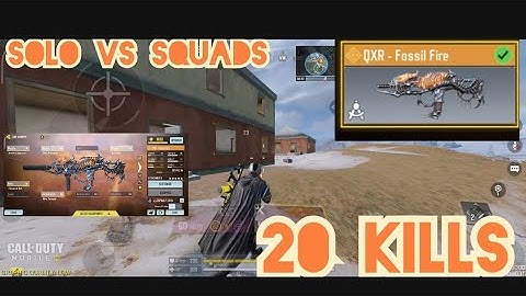 QXR Shorts Gunsmith Max Hit Fire! Battle Royale Call of duty Mobile Gameplay SOLO VS SQUADS