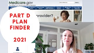 Find a Part D Plan (2021 Medicare Plan Finder Update)