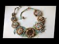 Bohemian fabric and yarn necklace - Accessories Lilit