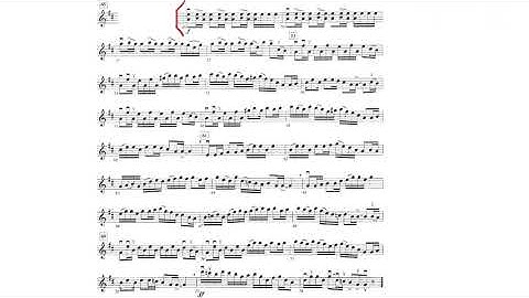 PRACTICE TEMPO - excerpt from Blue Fire Fiddler by Newbold for violin