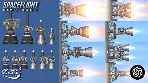 Custom Engines test fire // Spaceflight Simulator