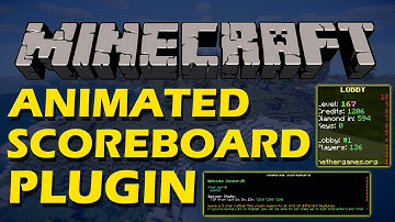 Custom scoreboard in Minecraft with Animated Scoreboard Plugin