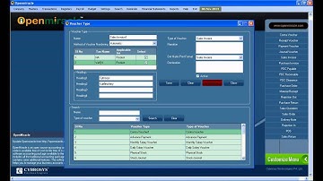Voucher Type OpenMiracle- First complete open source accounting package in .net