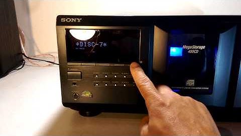Vintage Sony CDP-CX455 400 DISC CD CHANGER PLAYER JUKEBOX DEMO