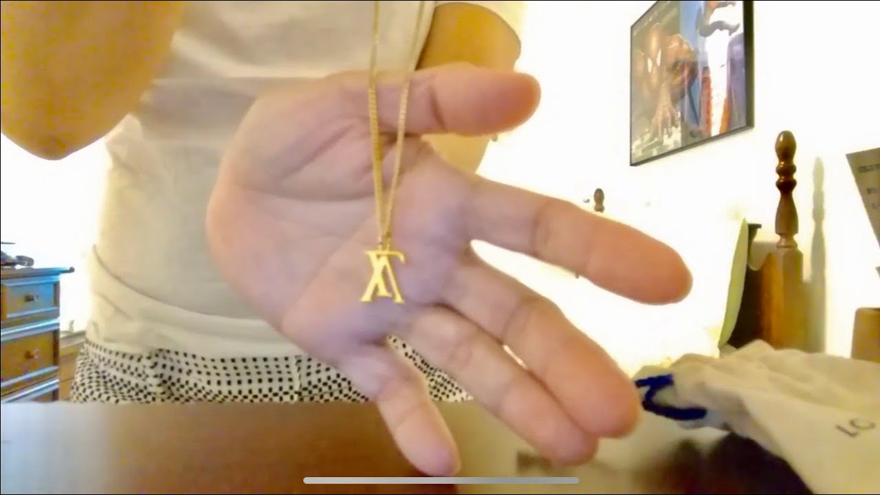 Louis Vuitton UPSIDE down LV necklace/ Chanel LV - YouTube