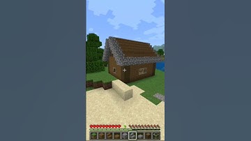 Minecraft simple starter house (world smallest violin)-myo