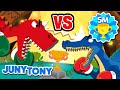 Tiranosaurio vs Espinosaurio | Canción de Serie VS | ¿Quién ganará? | Juny Tony en español