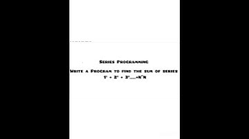 Write a Program to find the sum of series 1^1+2^2+3^3...+N^N #pythonprogramming
