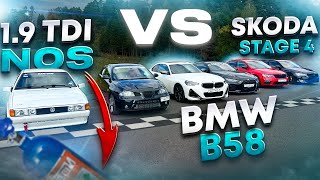 1.9 TDI на ЗАКИСИ !!! ОБГОНЯЕТ B58 Stage2 . МАЖОРЫ В ШОКЕ bmw 440i 240i Stage2 MHD