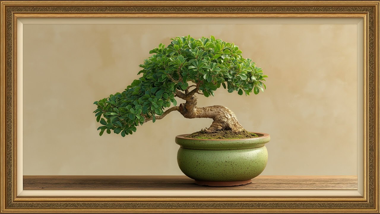 Traditional Bonsai Masterpiece Still Frame | Still Art Screen Saver | 4K