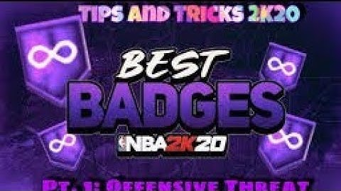 BEST OFFENSIVE THREAT BADGE SETUP | BEST SHOOTING AND PLAYMAKING BADGES | NBA 2K20 BADGES